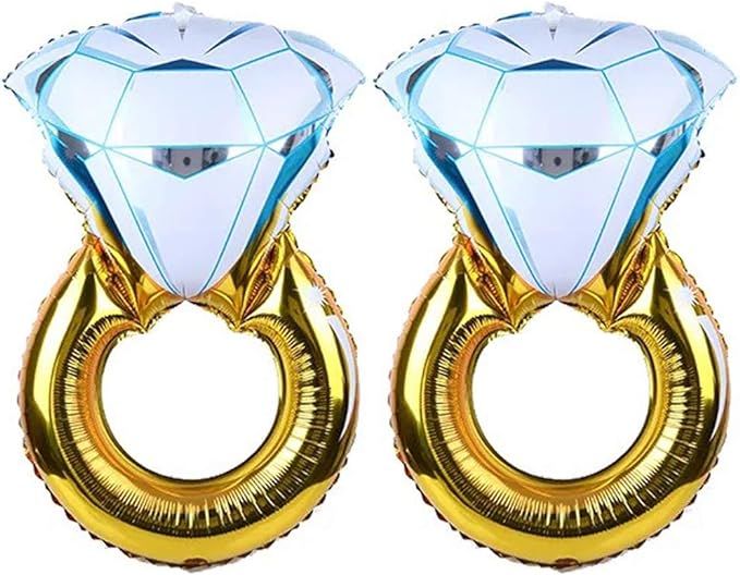 Tellpet Bachelorette Party Decorations Engagement Party Decorations, Diamond Ring Balloon, 2 piec... | Amazon (US)