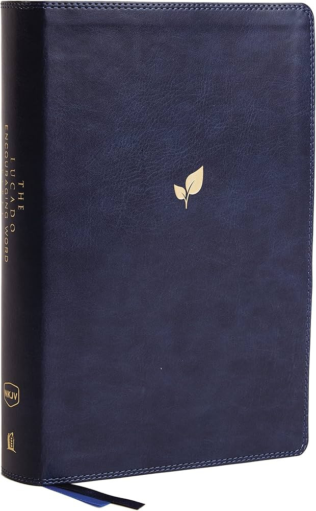 NKJV, Lucado Encouraging Word Bible, Leathersoft, Blue, Comfort Print: Holy Bible, New King James... | Amazon (US)