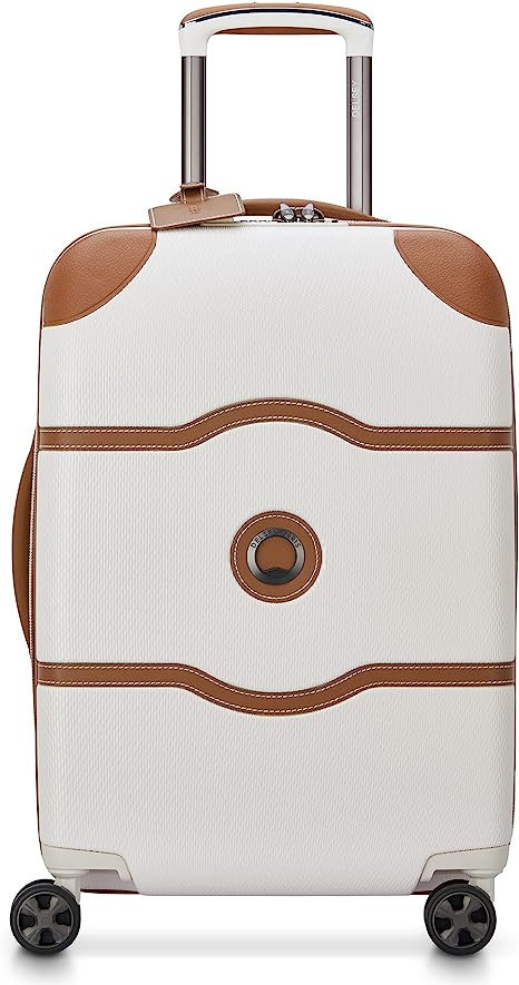 DELSEY Paris Chatelet Hardside Luggage with Spinner Wheels, Champagne White, Carry-on 21 Inch, No... | Amazon (US)