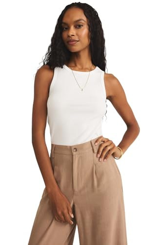 Z SUPPLY Women's Hadley Tank White XL | Amazon (US)