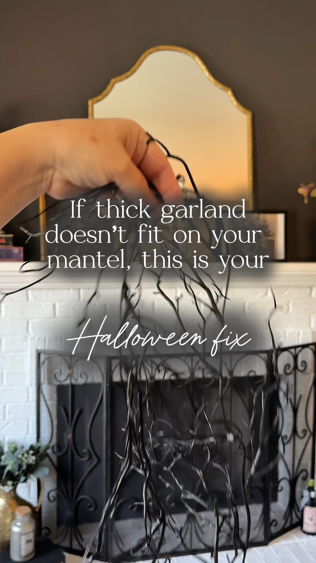 Narrow mantel crew, this one’s for us. This twig Halloween garland keeps it spooky without feeling crowded. Perfect fireplace mantel Halloween decor. 

Halloween garland, Amazon Halloween decorations, fireplace Halloween decor, Halloween garland for narrow mantels, black Halloween garland, twig garland 

#halloweendecor #ltkinspo #amazonhalloween #fallhomedecor #smallmantelstyle #amazonfinds 


#LTKHalloween #LTKHome #LTKFindsUnder50