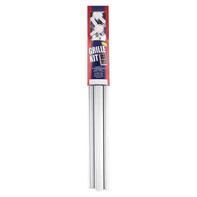 Brixwell Window Grille Kit, Plastic Material, 12 Profiles, 8 X Connectors, 16 Fasteners, White Finish | Target
