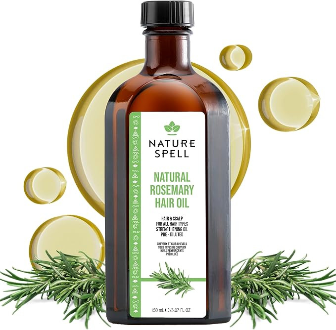 Nature Spell Rosemary Oil for Hair Growth, Pre-Diluted Scalp Oil, Stimulates Growth, Strengthens ... | Amazon (UK)