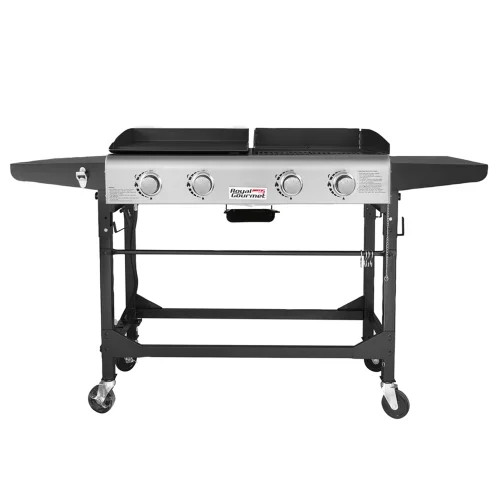 Royal Gourmet 4-Burner GD401 Portable Flat Top Gas Grill and Griddle Combo with Folding Legs | Walmart (US)