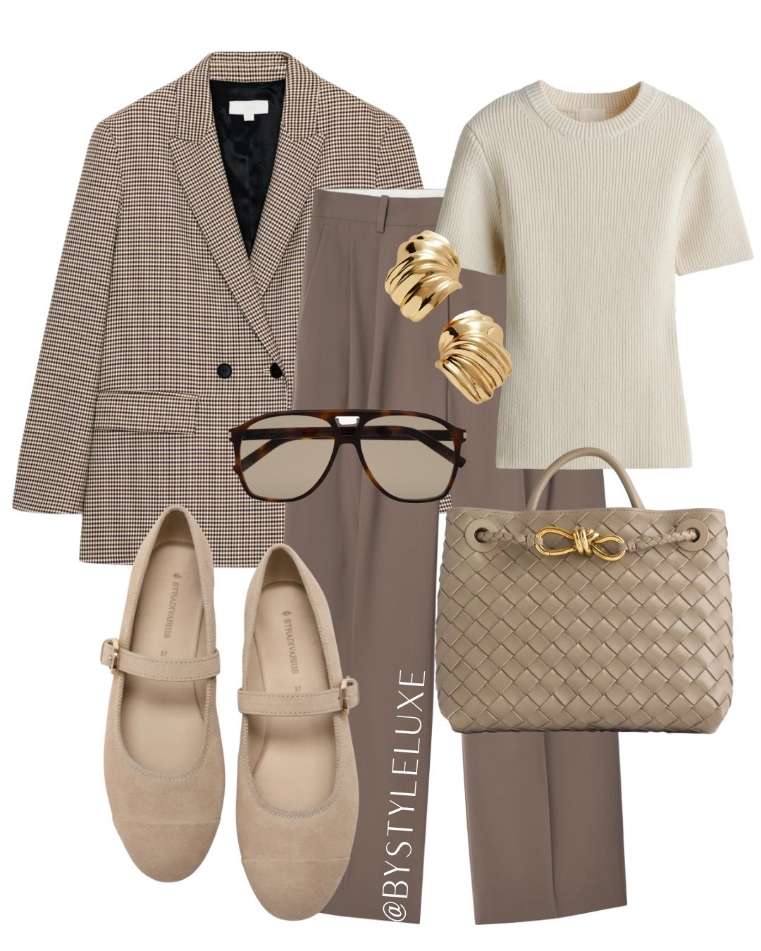 BLAZER - My fave @Zara micro check blazer styled with tailored trousers and super flats for a chic neutral look

#blazer #springoutfit #balletflats

#LTKspring #LTKeurope #LTKshoes