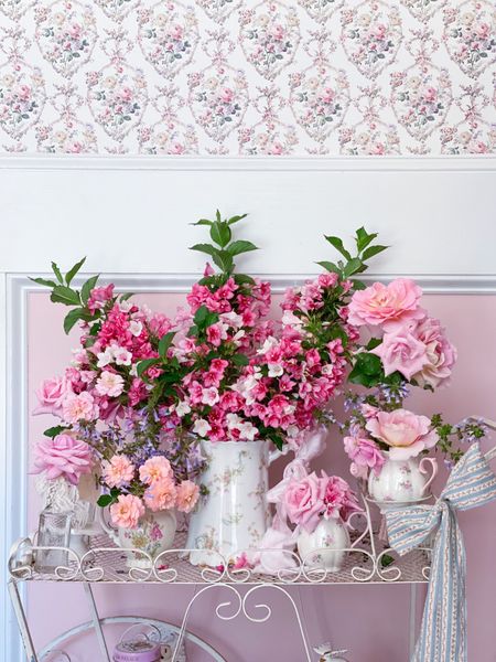 Spring tea time with pink tea roses! Perfect for your upcoming Mother’s Day tea! 

#LTKGiftGuide #LTKhome #LTKparties