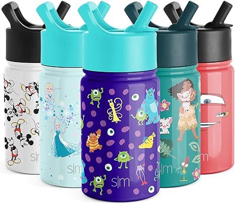 Simple Modern 10oz Disney Summit Kids Water Bottle Thermos with Straw Lid - Dishwasher Safe Vacuu... | Amazon (US)