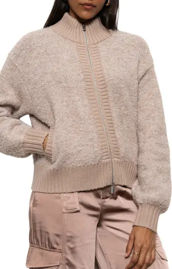 Bouclé Knit Bomber Jacket | Nordstrom