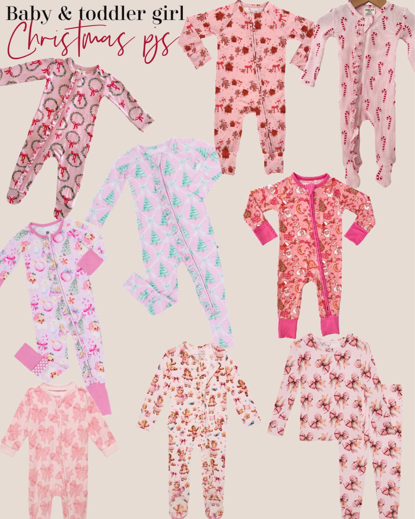 Baby girl holiday pajamas 
Toddler girl Christmas pjs



#LTKBaby #LTKKids #LTKHoliday