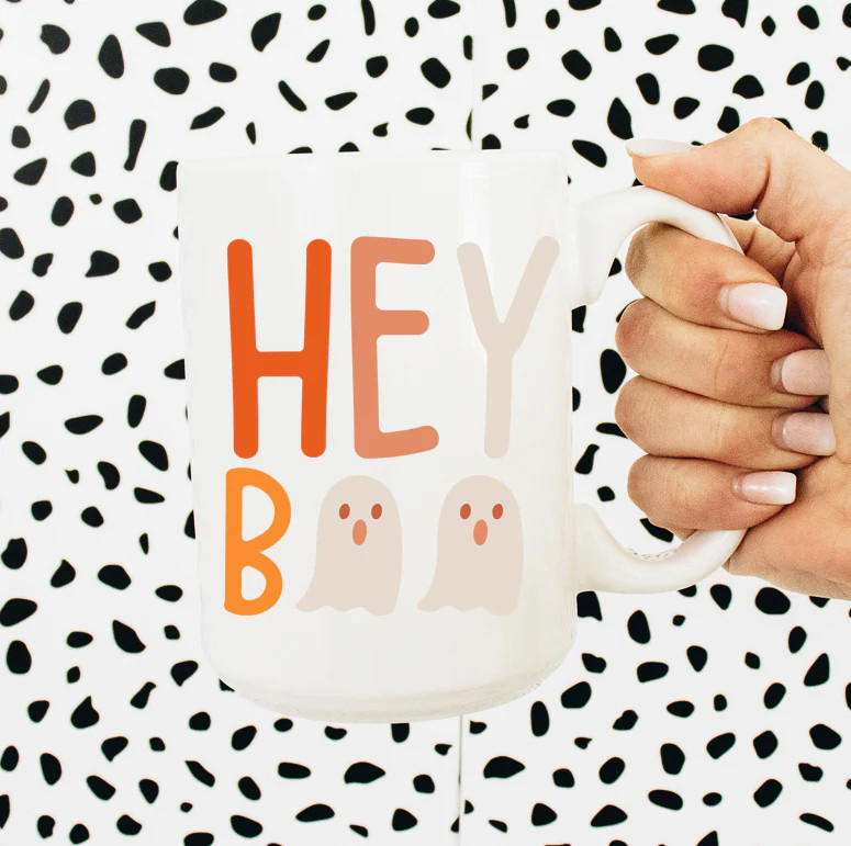 Hey Boo Ghosts Mug | Sweet Mint Handmade Goods