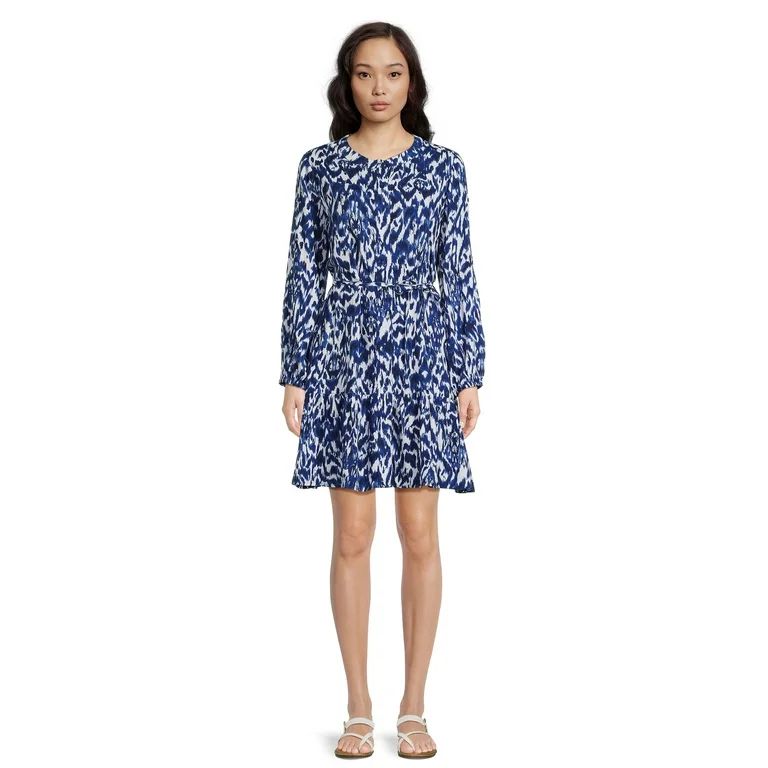 beachlunchlounge Women's Tiered Shirt Dress, Sizes XS-XXL | Walmart (US)