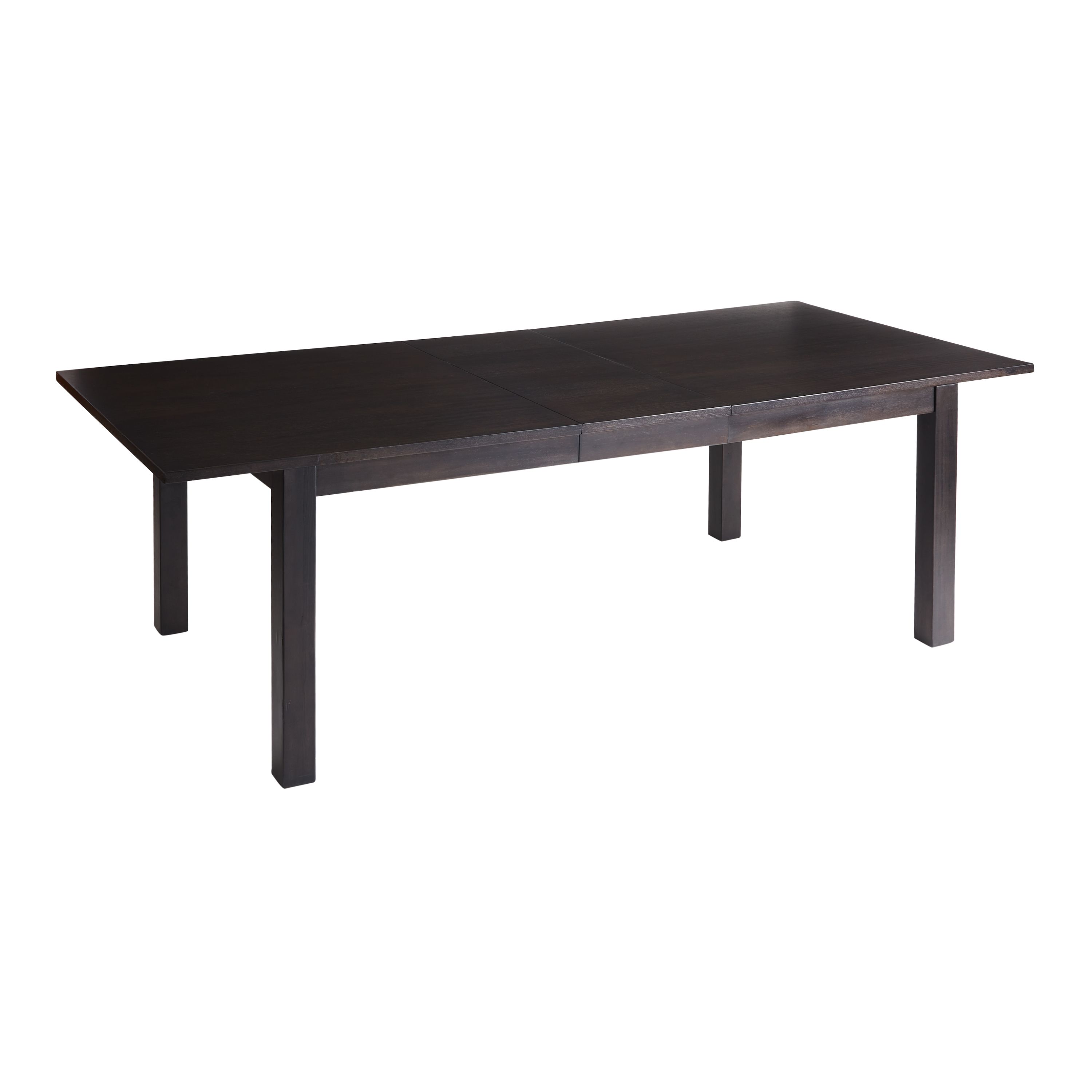 Gabriela Charcoal Wood Extension Dining Table | World Market