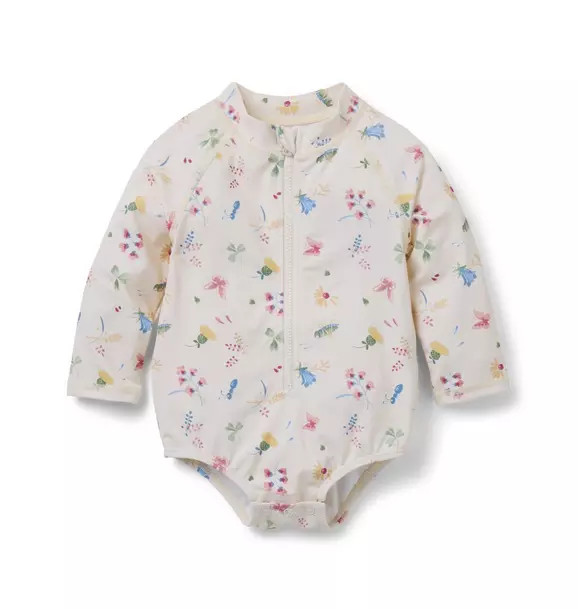 Baby Recycled Bug Floral Rash Guard Swimsuit | Janie and Jack