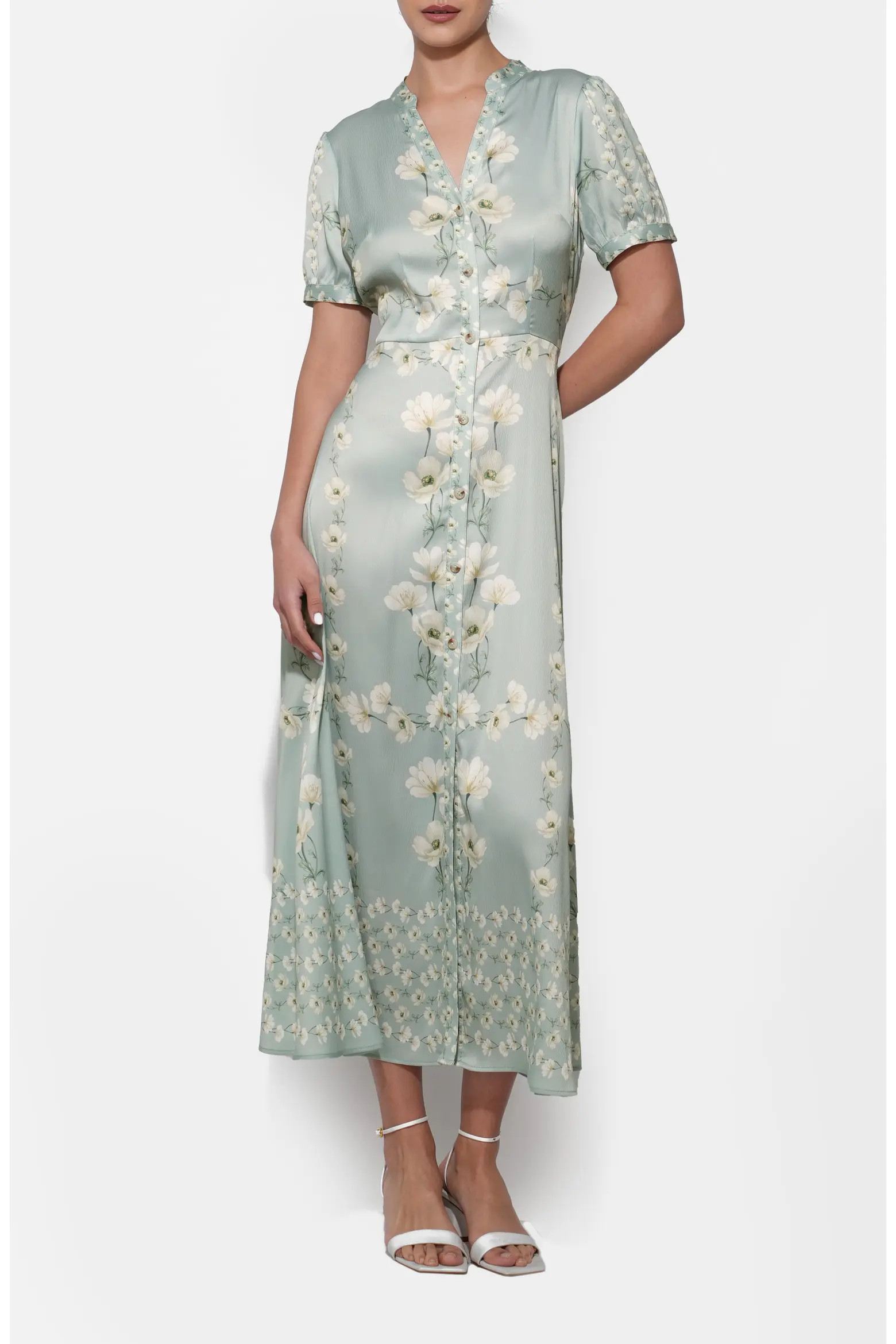 Jailyn Floral Print Satin Maxi Dress (Women) | Nordstrom | Nordstrom