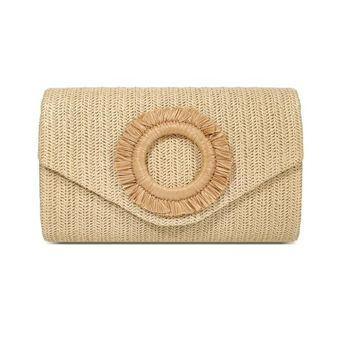 FUKEFUKEUS Straw Clutch Purse for Women,Summer Beach Bag,Envelope Evening Clutch Handbags for Formal Party Wedding 2025 | Amazon (US)