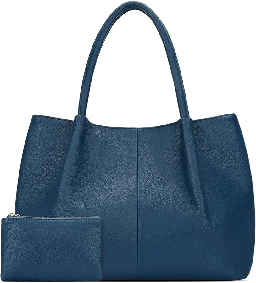 KKXIU Tote Bag for Women Vegan Leather Shoulder Purse Large Capacity Travel Bag | Amazon (US)