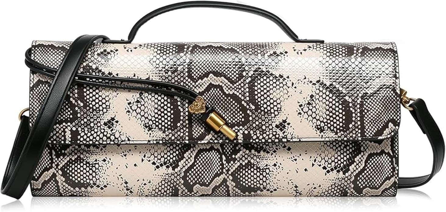 NEWBELLA Handwoven Women's Clutch Purse, Crossbody Bag with Adjustable Strap for Evening & Casual... | Amazon (US)