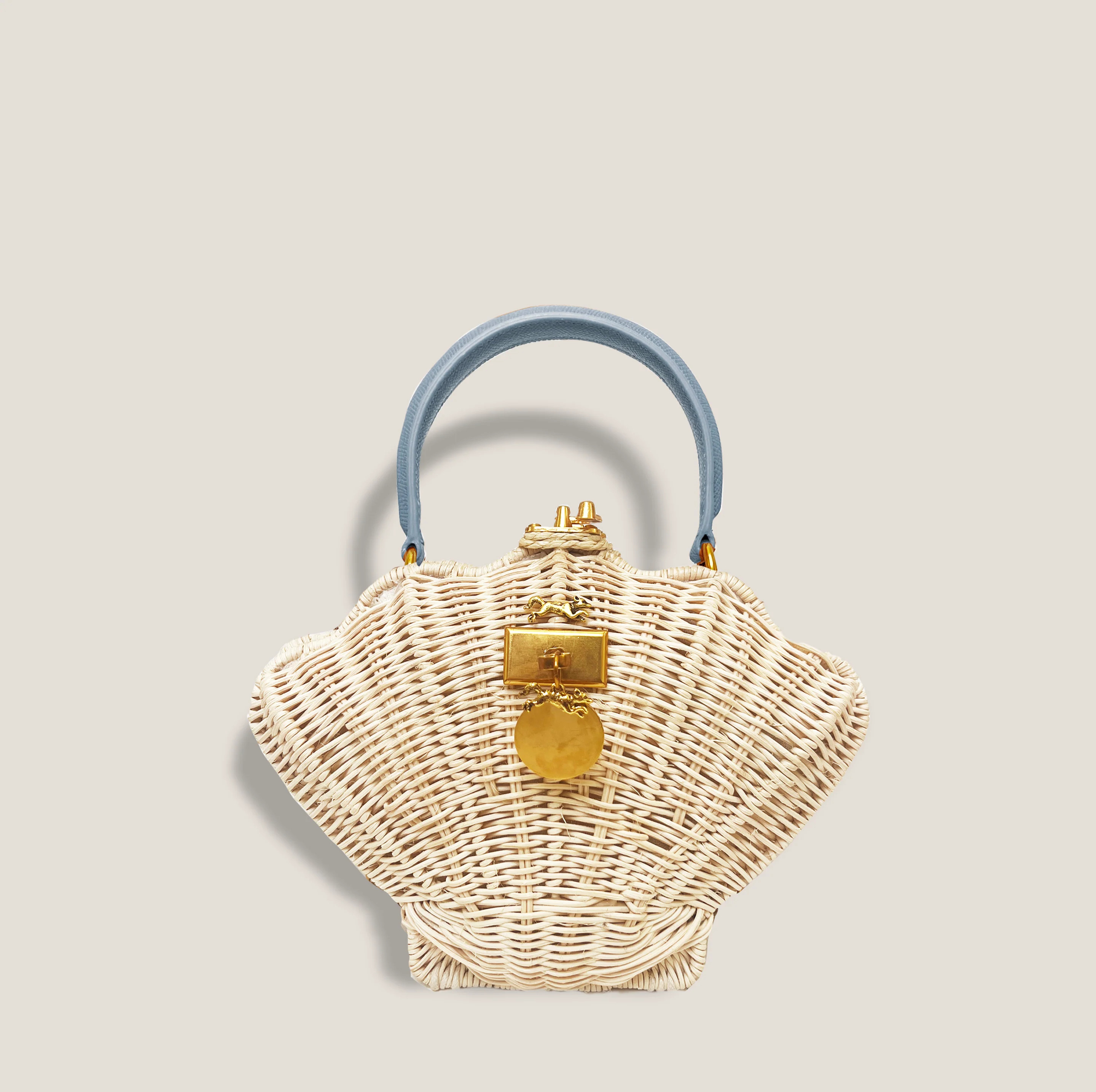 MME.MINK SHELL Clutch - CORNFLOWER | MME.MINK