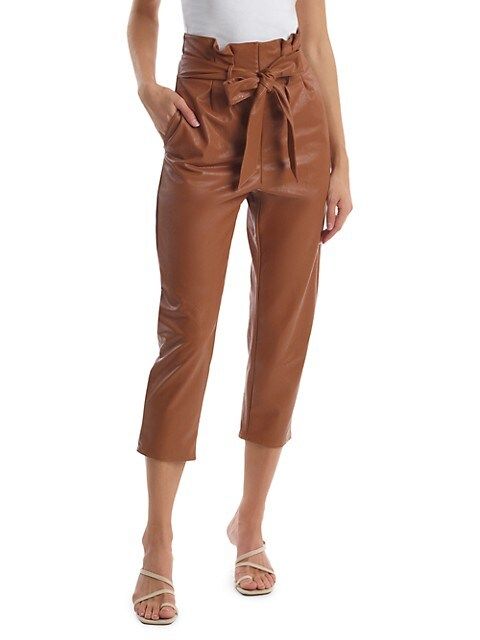 Faux Leather Paperbag Pants | Saks Fifth Avenue