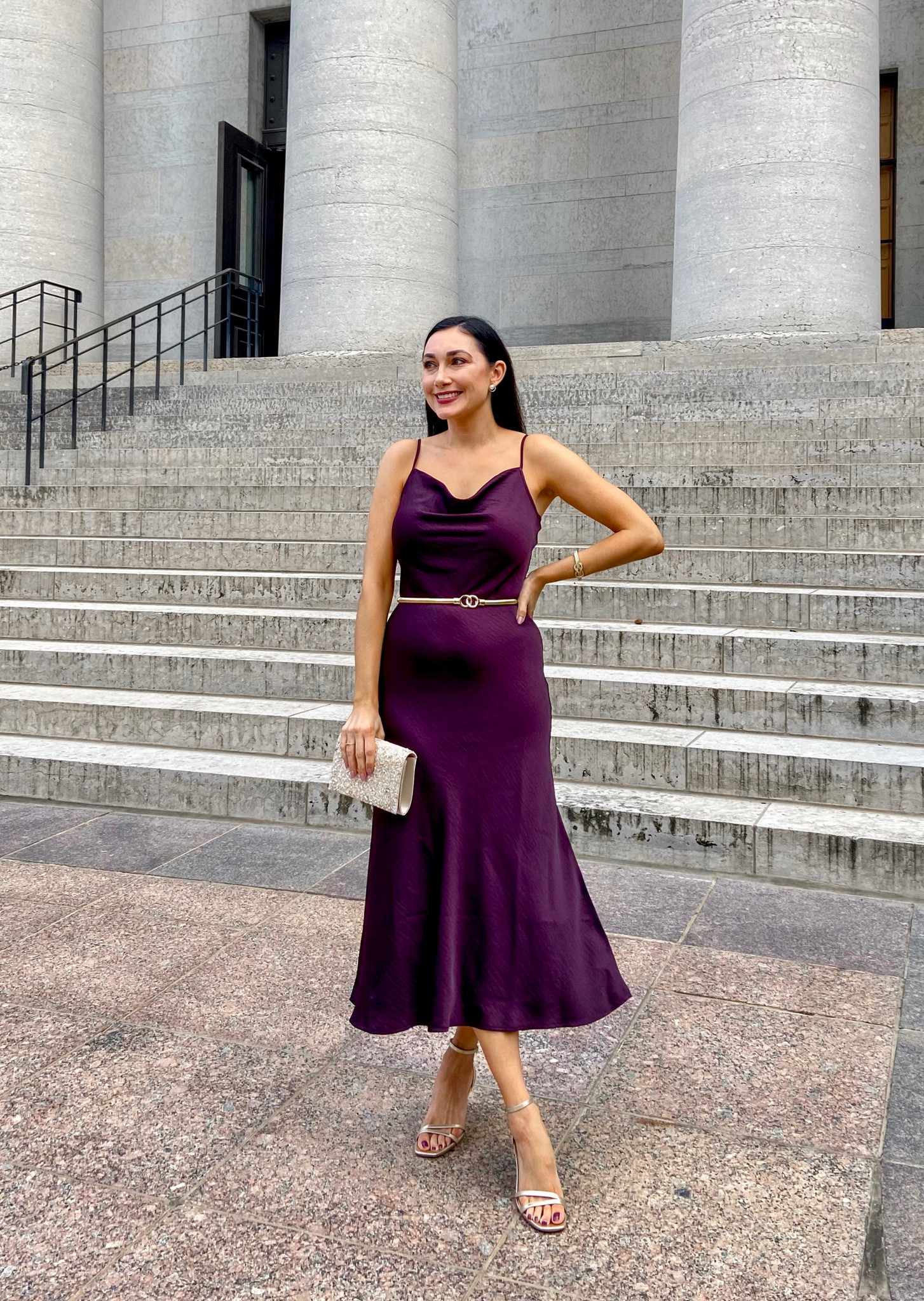 Major Sale Alert 💜Dark purple slip dress only $20 🫶🏻 Sizes selling out fast!!!

Plum slip dress size 2, slightly big 
Gold ankle strap kitten heels size 7, TTS

Midi dress 
Slip dress 
Classy outfit 
Baby shower dress 
Wedding guest dress 


#LTKfindsunder50 #LTKwedding #LTKsalealert