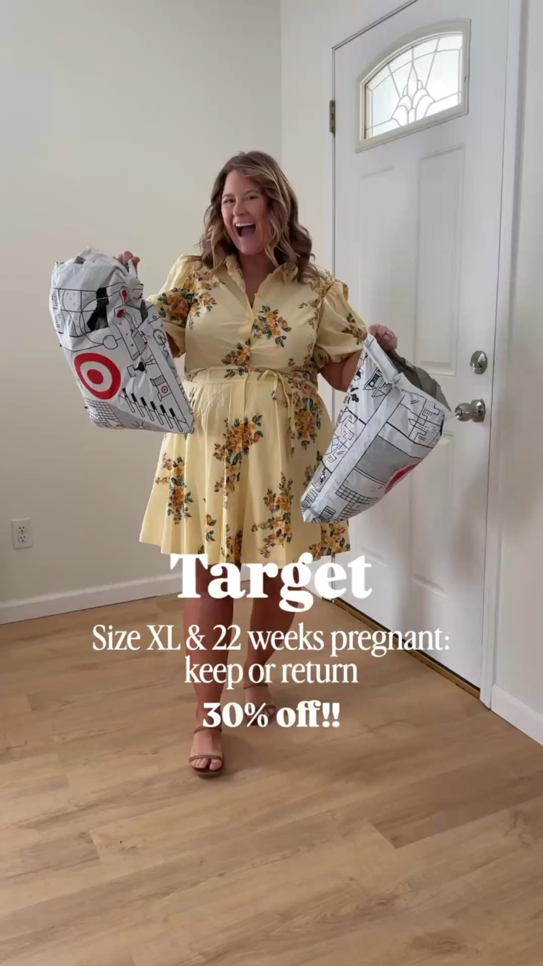 Spring Target try on! Almost everything is on sale 30% off!

Dresses - XL in all
Not keeping the pink as it is way too low for me but would work for a smaller chest. 
Black floral top - xl, too big so I’m returning 
Crochet sweater - XXL (sized up for my bump)
Yellow shorts - XXl
Yellow cardigan - XL
Barrel jeans - 14 maternity, normally wear a 14 petite 

#LTKBump #LTKSeasonal #LTKMidsize