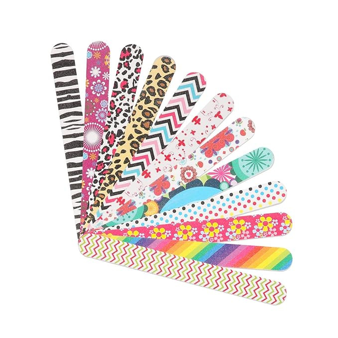 12PCS Nail Files 150/150 Grit, Emery Boards for Nails, Professional Double Sided Nail File and Bu... | Amazon (US)