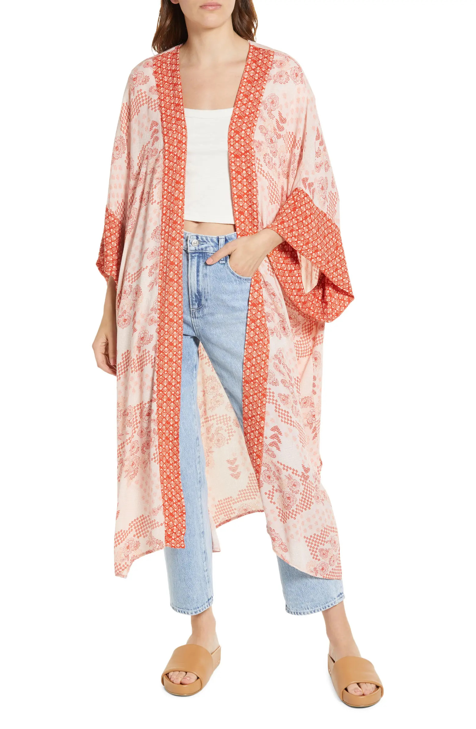 Border Print Duster | Nordstrom