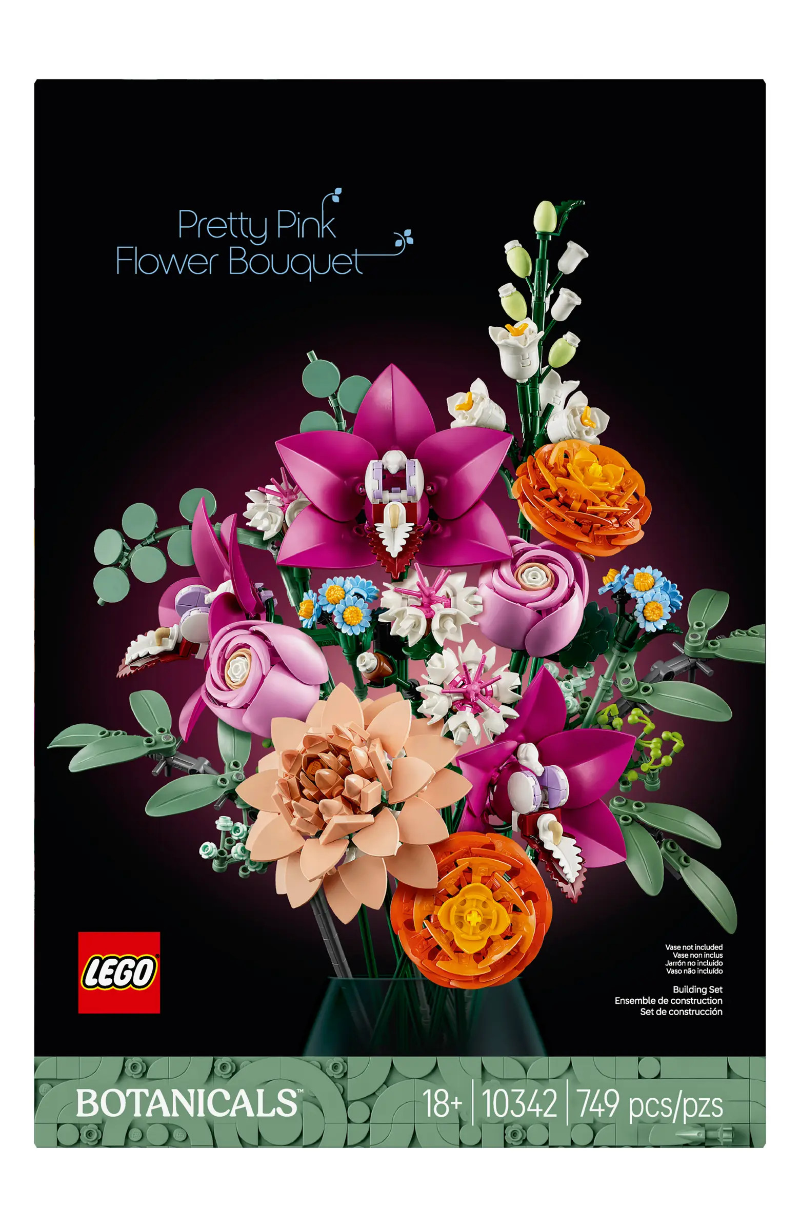 LEGO® 18+ Lego® Botanicals Pretty Pink Flower Bouquet - 10342 | Nordstrom | Nordstrom