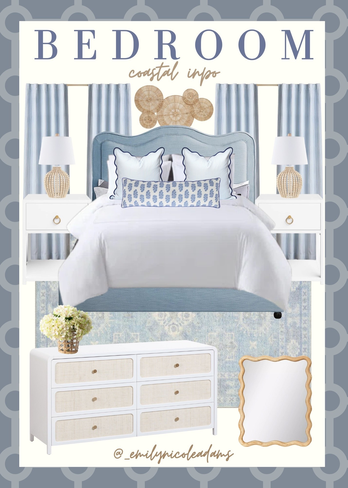 Coastal Bedroom Inspo🩵 coastal home, coastal style, coastal bedroom, coastal favorites, coastal must haves, coastal style, bedroom inspo, bedroom design, bedroom favorites, coastal grandmother, coastal granddaughter, neutral home, neutral aesthic 

#LTKStyleTip #LTKHome #LTKFindsUnder50