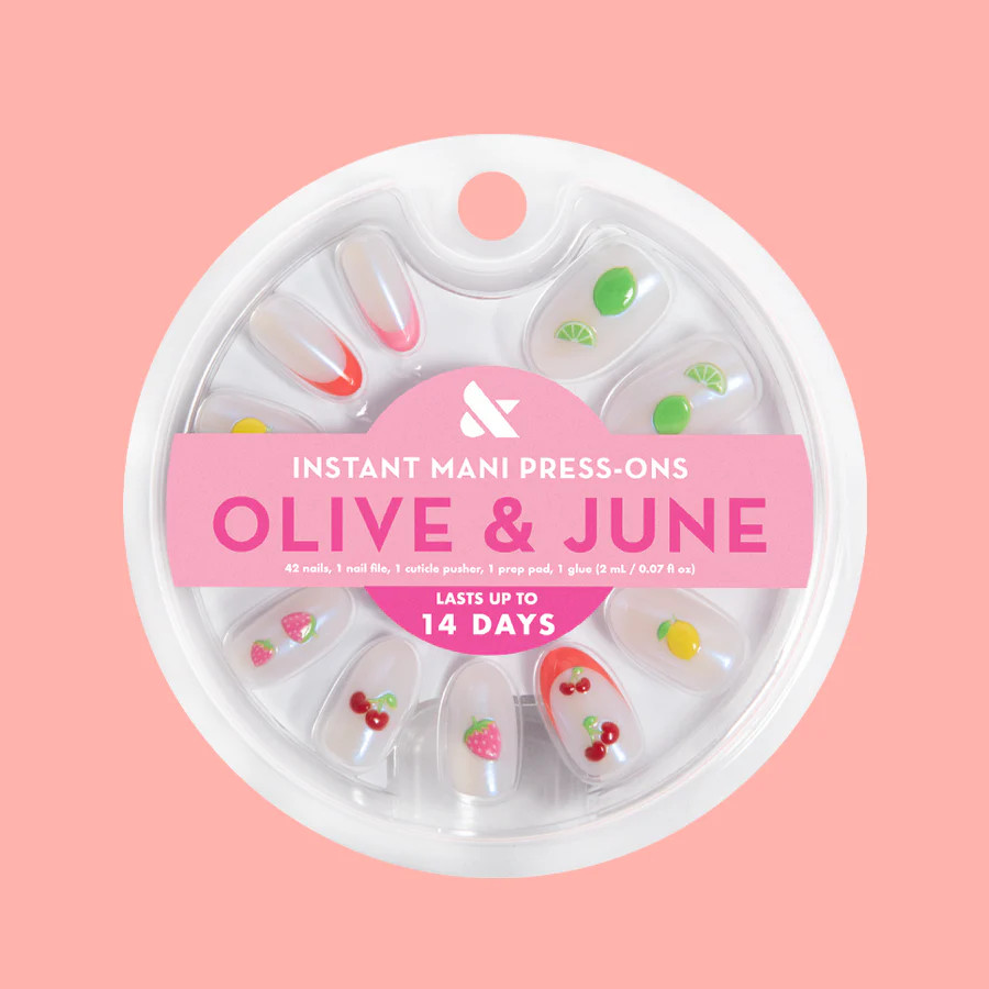 Puffy Fruits - Press-On | Medium | Oval | Olive & June