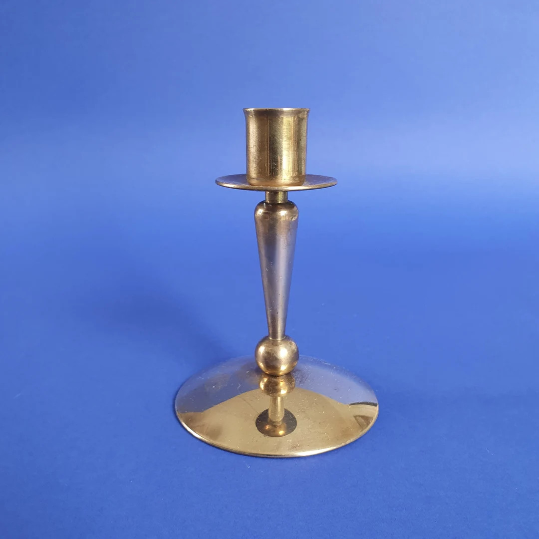 Brass Candle Holder, Bengt Åström, Made in Sweden - Etsy | Etsy (US)