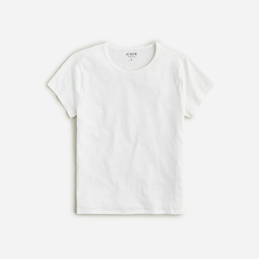 Slim-fit crewneck T-shirt in organic slub cotton | J. Crew US