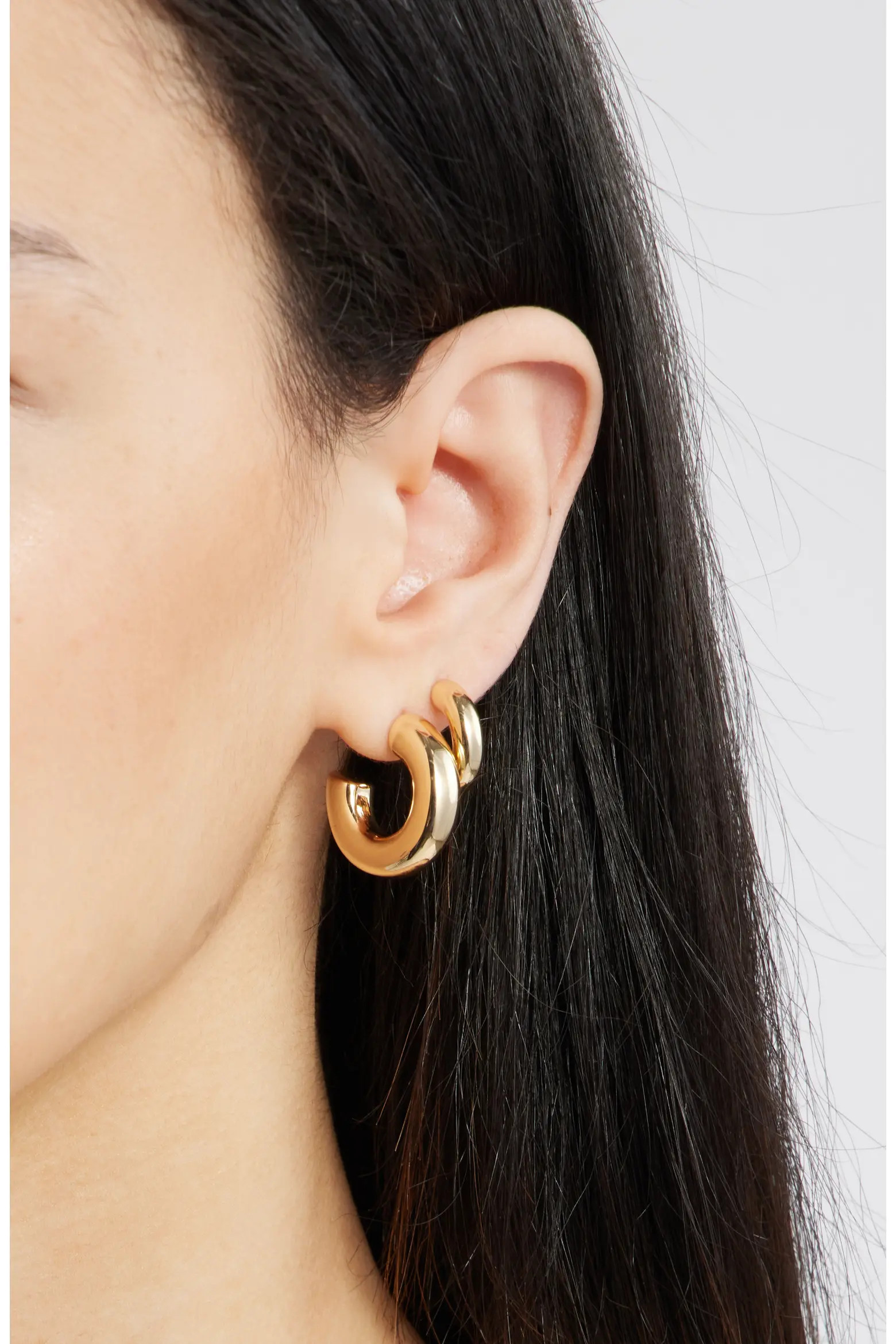 Set of 3 Small Polished Tube Hoop Earrings (Women) | Nordstrom | Nordstrom