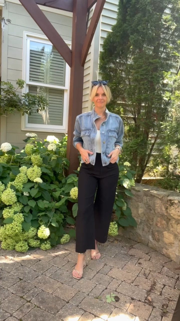 We are IN LOVE with this oversized denim jacket at Anthro….  So cute paired with our go to wide leg pant.  

⭐️⭐️Exclusive LTK x Anthro Sale! Use our in-app code for 20% off your purchase!⭐️⭐️

#LTKSeasonal #LTKxAnthro #LTKFind