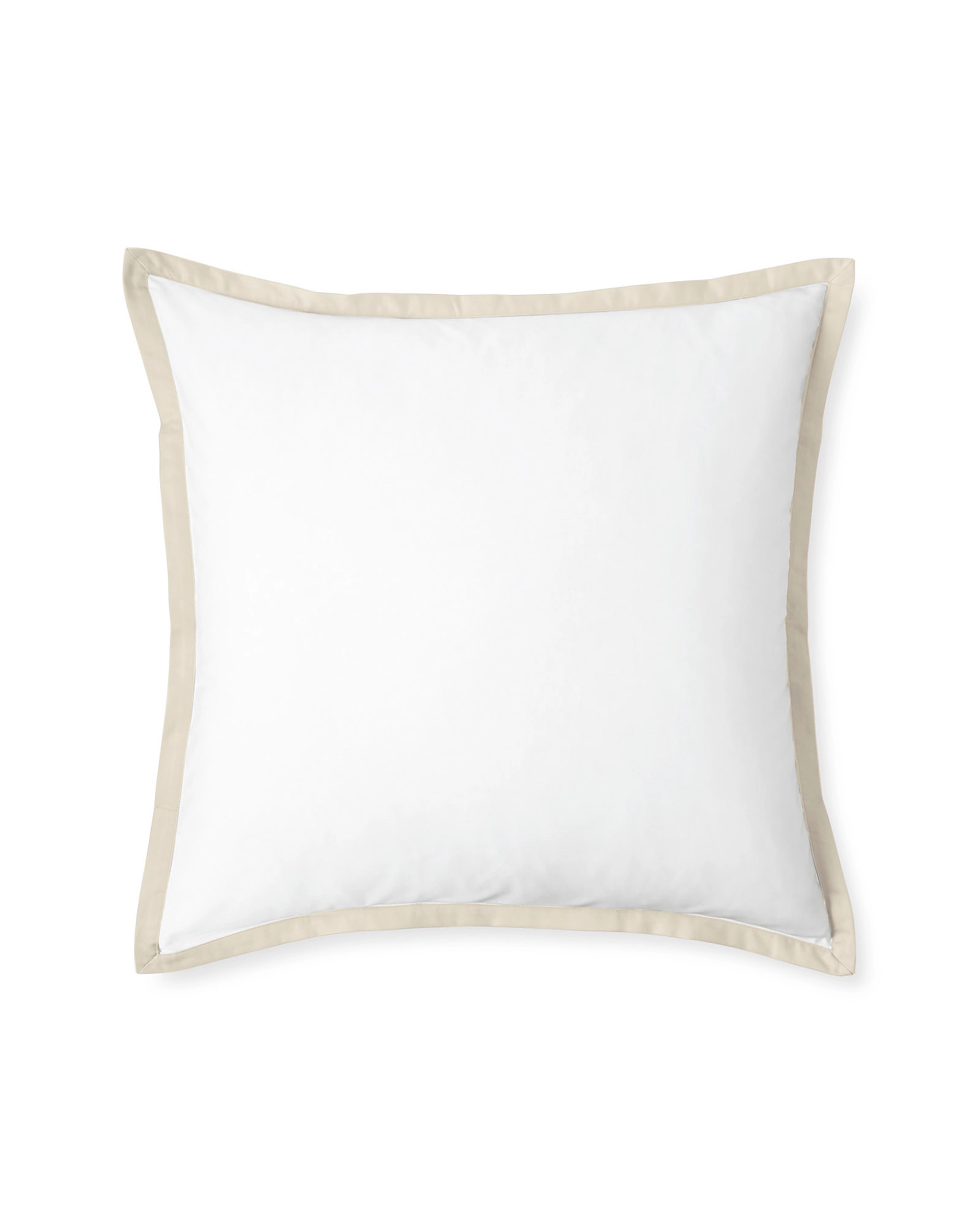 Border Frame Sateen Sham | Serena and Lily