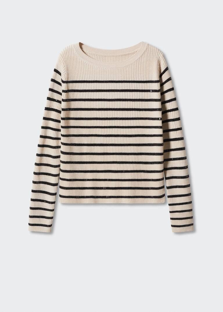 Sequins striped sweater | MANGO (US)