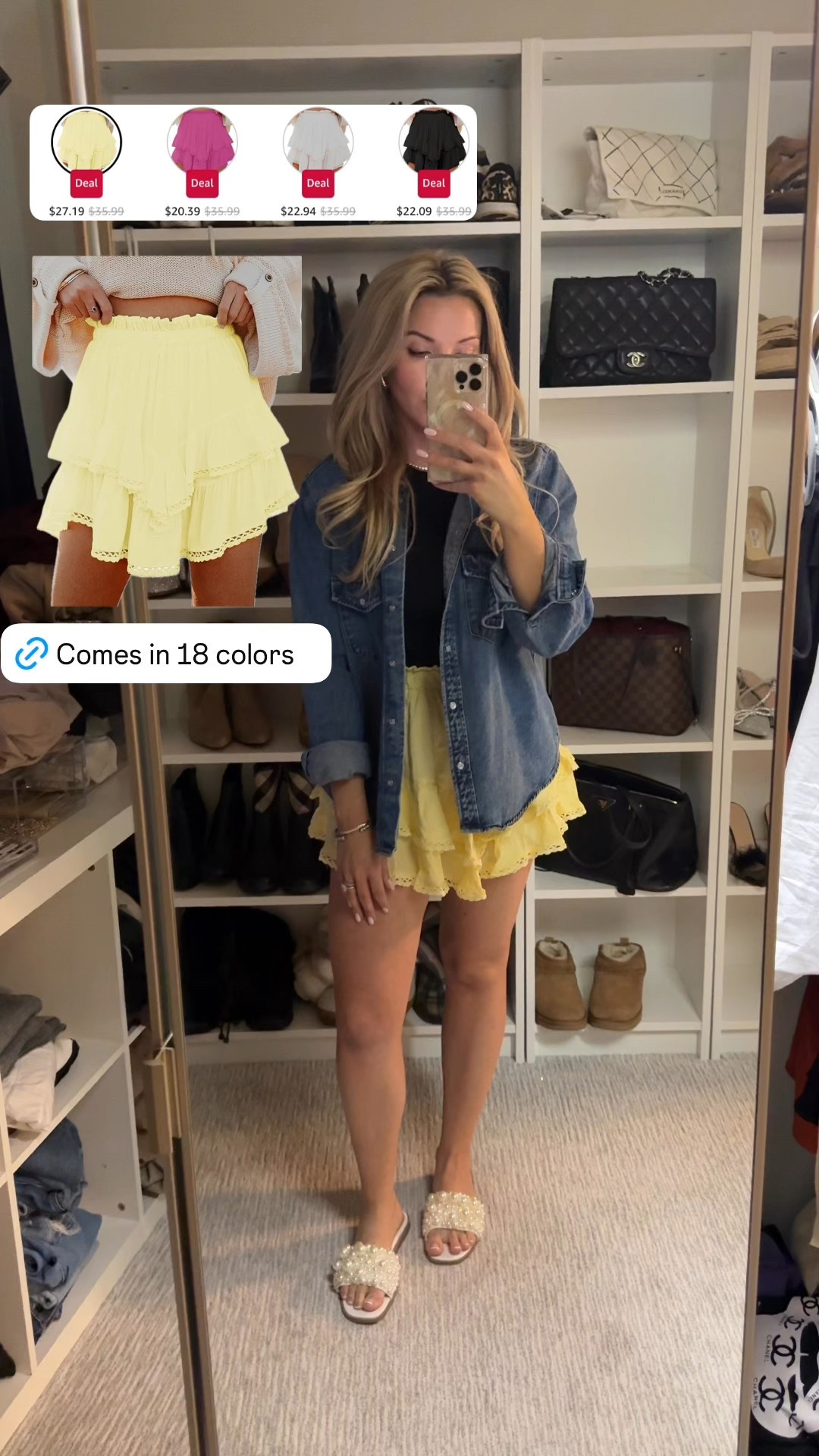 Amazon Spring tiered skort ruffled comes in 18 colors! I’m wearing a small, but feel that it’s one shorter size I’m 5’4 - loveeee this butter yellow color!

#LTKFindsUnder50 #LTKSaleAlert #LTKWatchNow