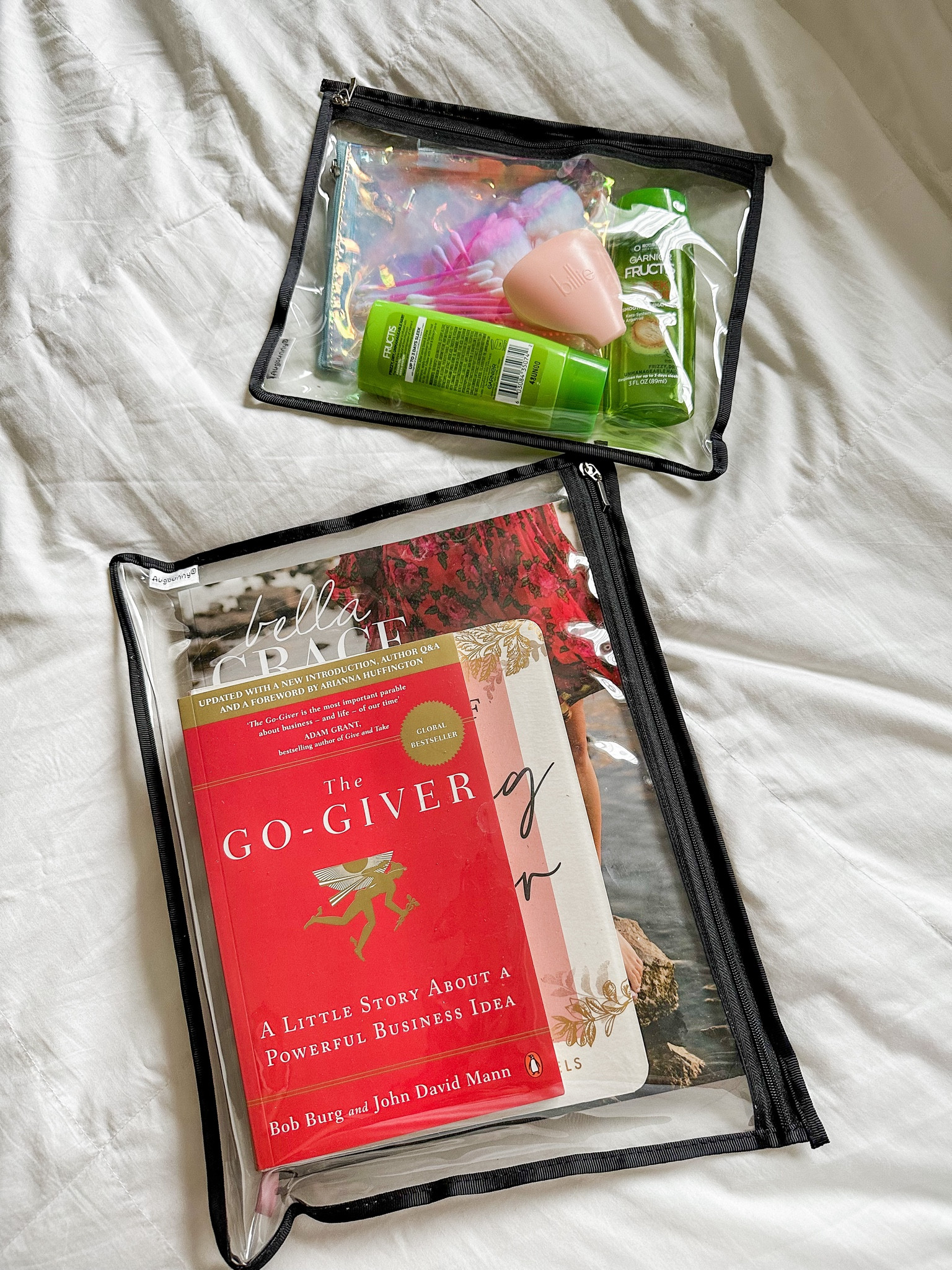 These Amazon pouches are awesome for traveling + keeping everything organized. They come in 3 different sizes. Pictured is the small + large 

#LTKFind #LTKtravel #LTKunder50