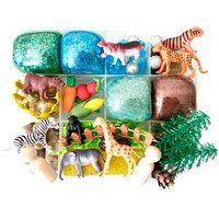 Zoo Play Dough Kit, Playdough Dough Sensory Busy Box, Kids Gift, Playdoh Doh Kit | Etsy (US)