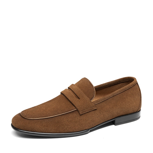 Men's Classic Suede Dress Loafers | Bruno Marc