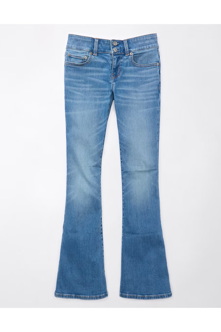 AE Next Level Super Low-Rise Flare Jean | American Eagle Outfitters (US & CA)