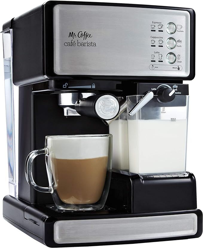 Mr. Coffee Espresso and Cappuccino Maker | Café Barista , Silver | Amazon (US)