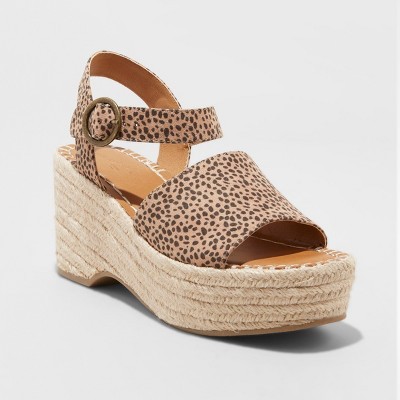 Women's Morgan Two Piece Espadrille Wedge - Universal Thread™ | Target
