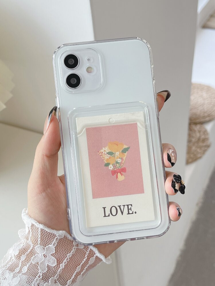 Clear Phone Case With Card Slot | SHEIN