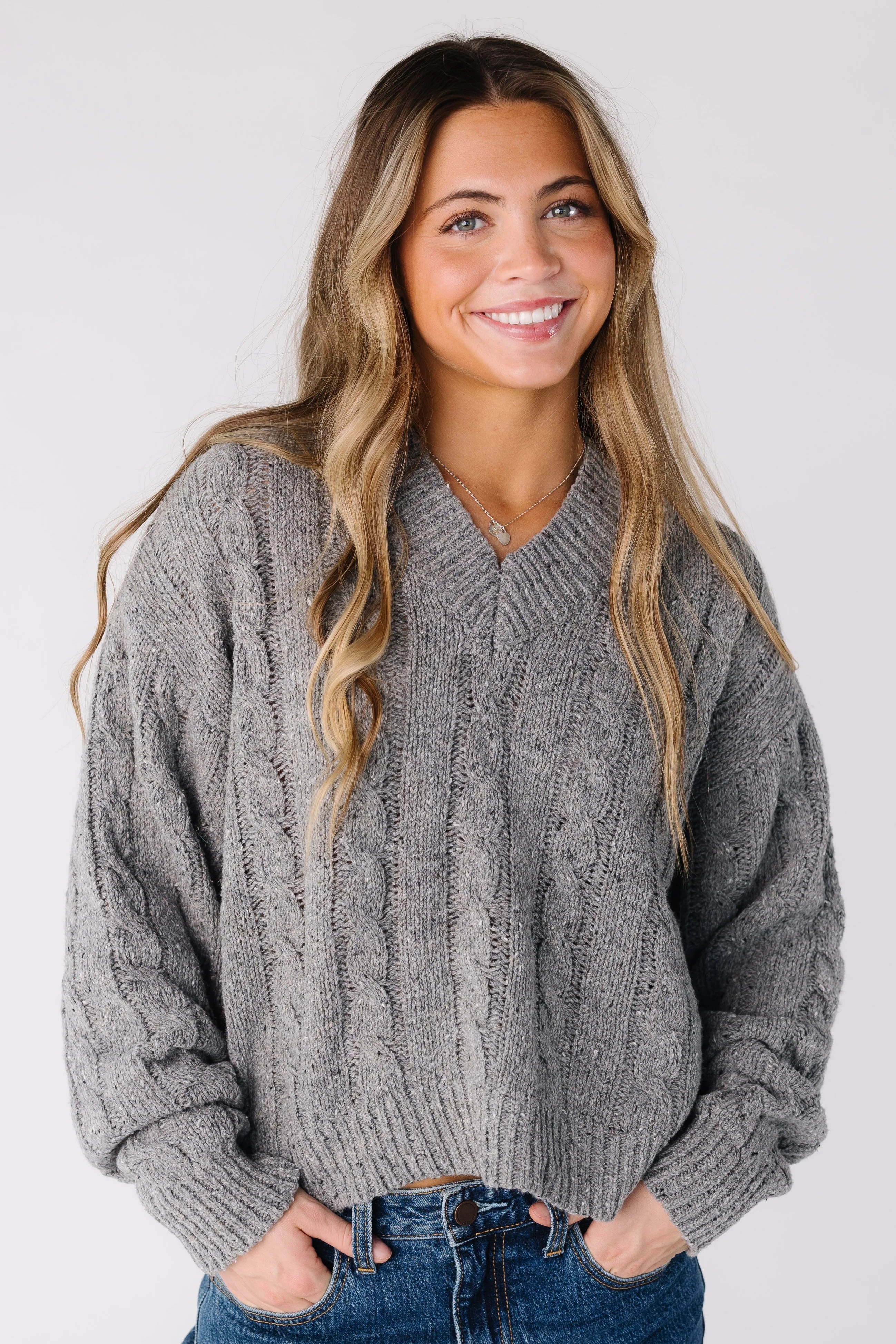 Trolly Square Cable Knit Sweater | Called To Surf
