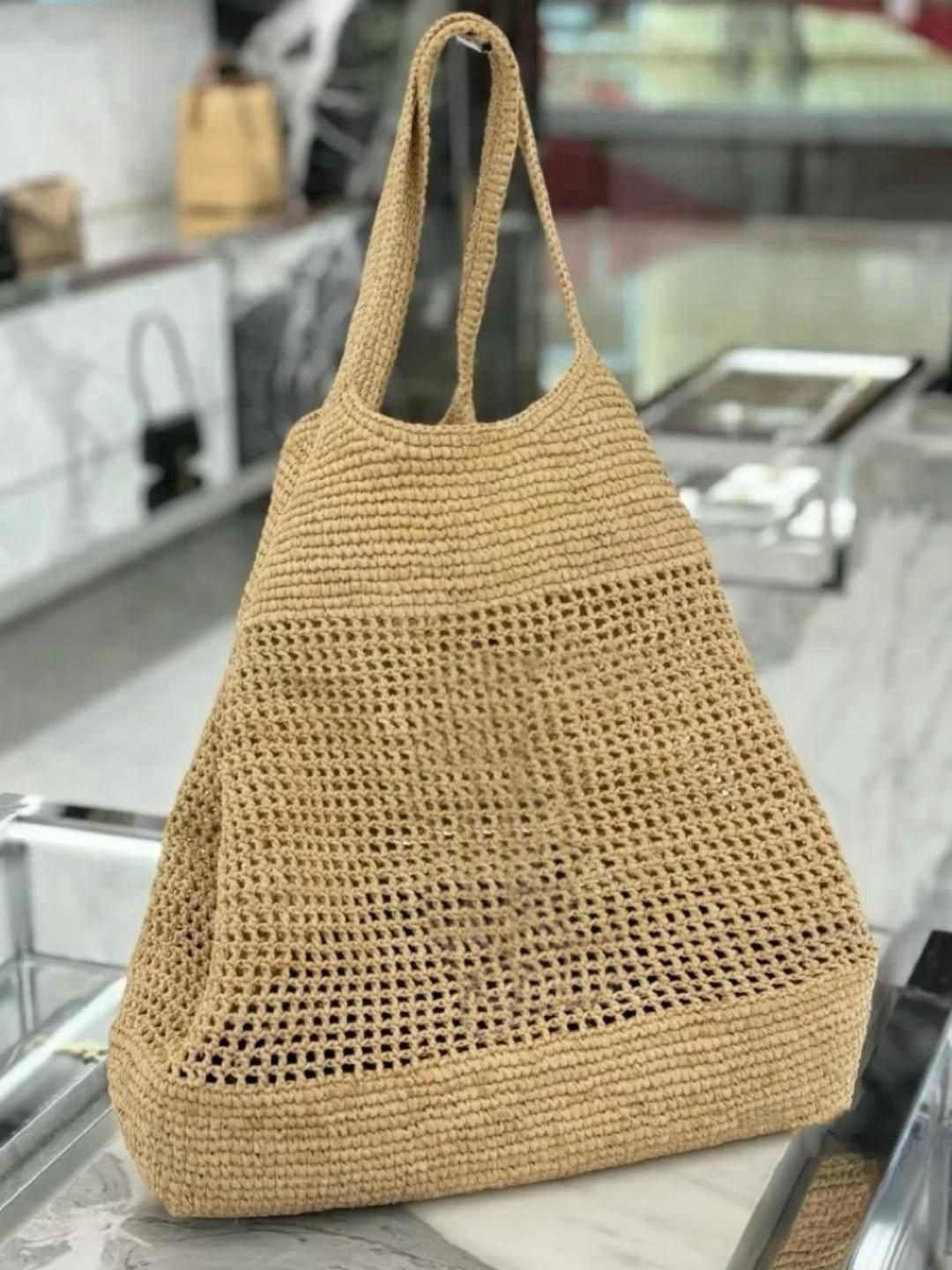 Icera Maxi Tote Bag Designer Bag Women Luxury Handbag Raffias Hand-Embroidered Straw Bag High Qua... | DHGate