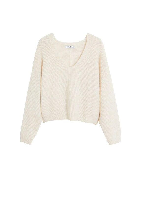 MANGO Pullover 'Picky' in nude | ABOUT YOU (DE)