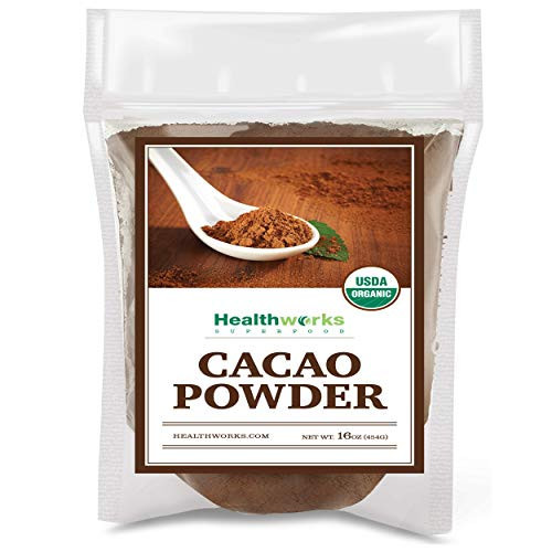 Healthworks Superfoods Organic Cacao Powder - 16 Oz / 1 Lb - Cocoa Chocolate Substitute - Rich Choclate Flavour - Sugar-Free, Keto, Vegan & Non-GMO - Peruvian Bean/Nut Origin - Antioxidant Superfood | Amazon (US)