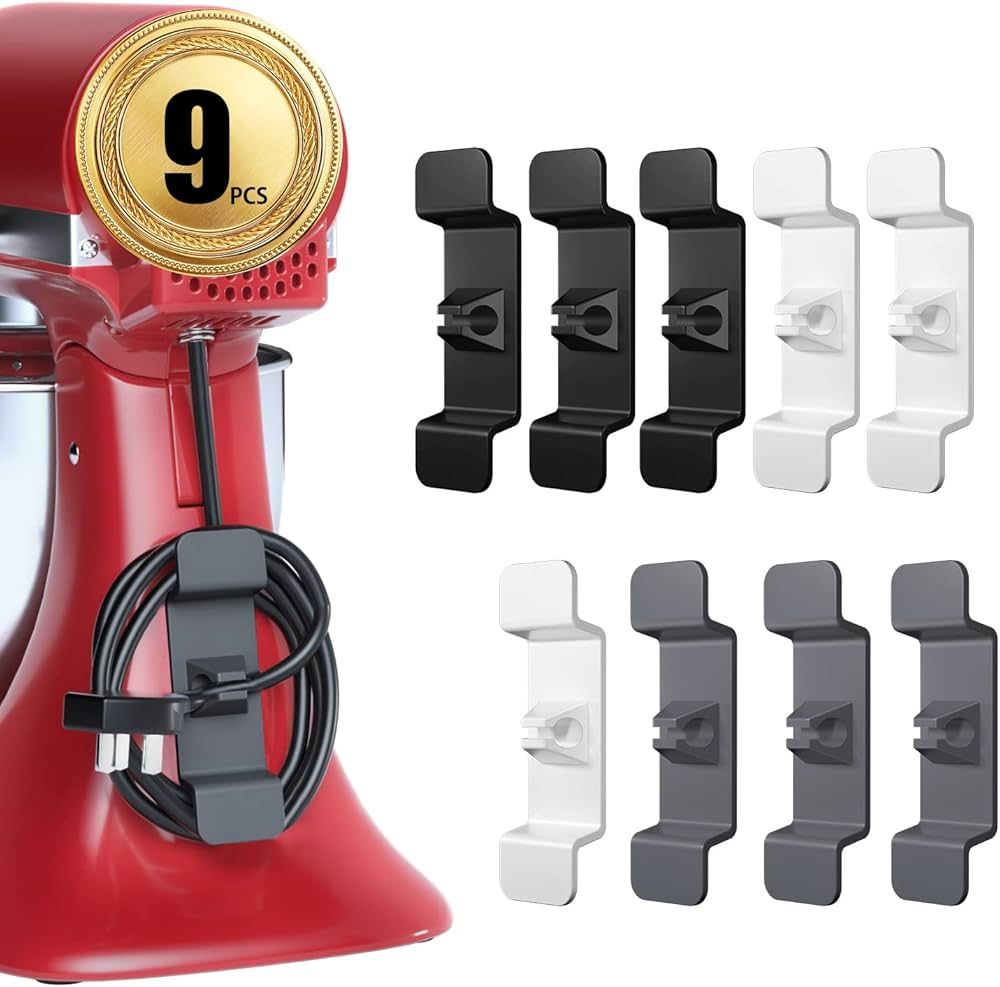 Cord Organizer for Kitchen Appliances, 9 Pack Appliance Cord Organizer Stick On, Cord Wrappers fo... | Amazon (US)