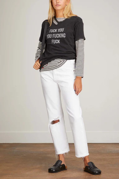 Boyfriend Jean in Holden White | Hampden Clothing